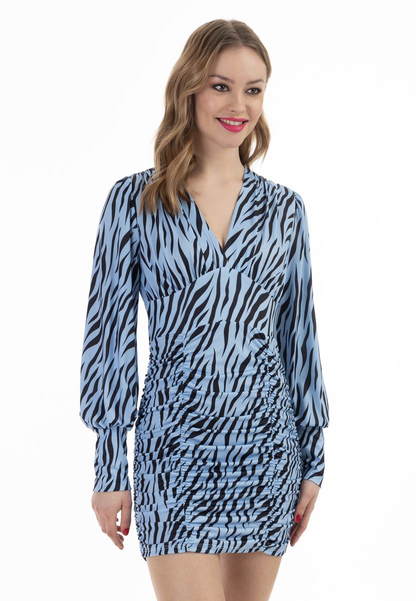 Raffiniertes Minikleid mit Leopardenmuster