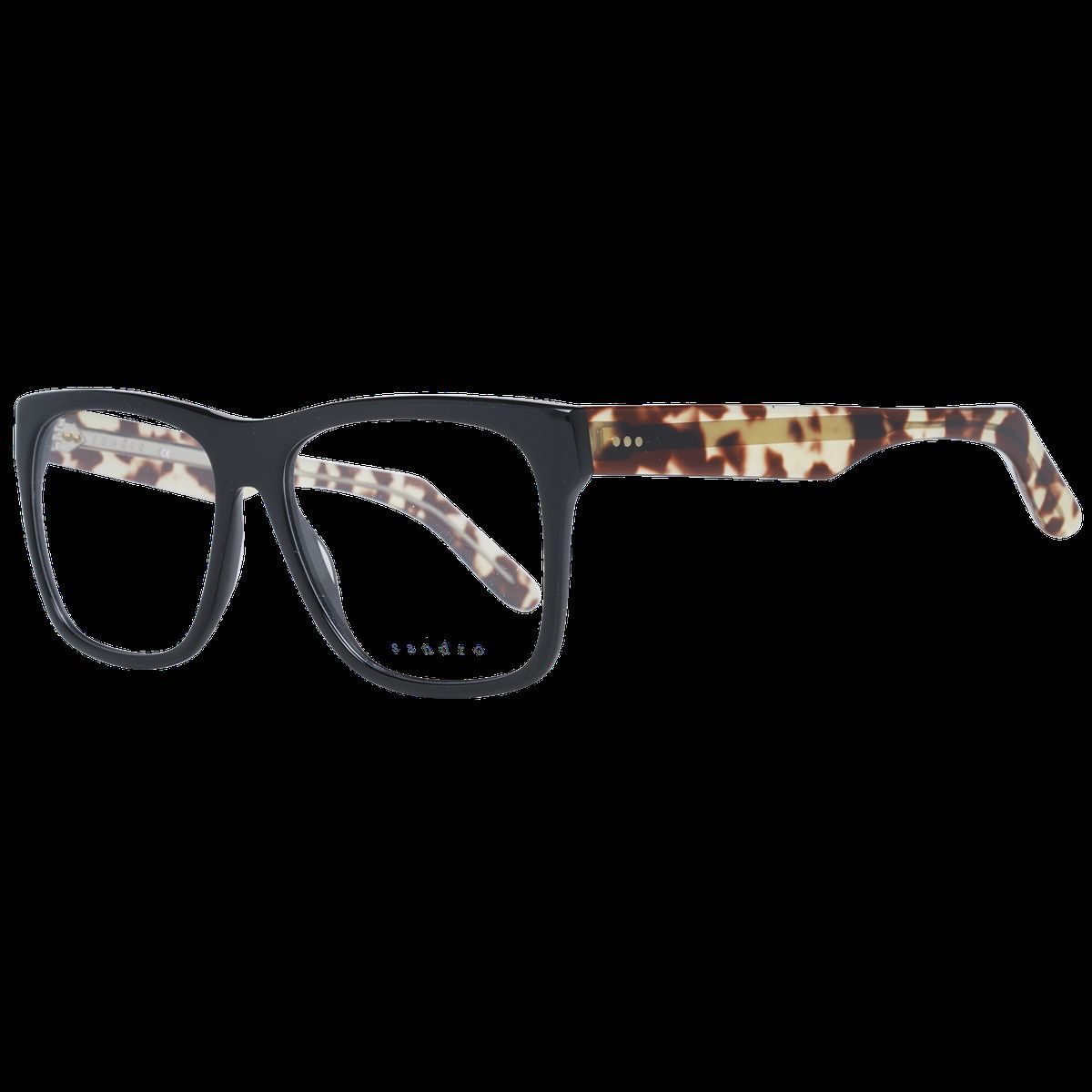 Quadratische Brille mit Schildpattbügeln