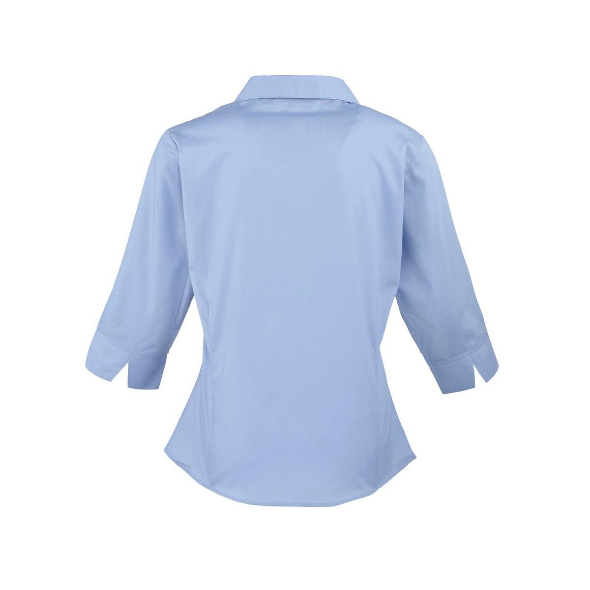 Klassische Popeline-Bluse mit 3/4-Arm
