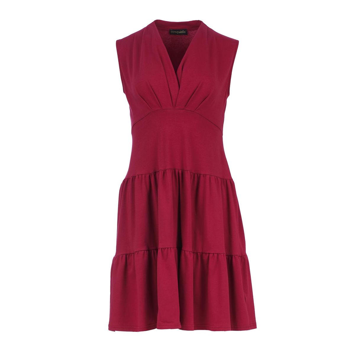 Ärmelloses Stufen-Jerseykleid
