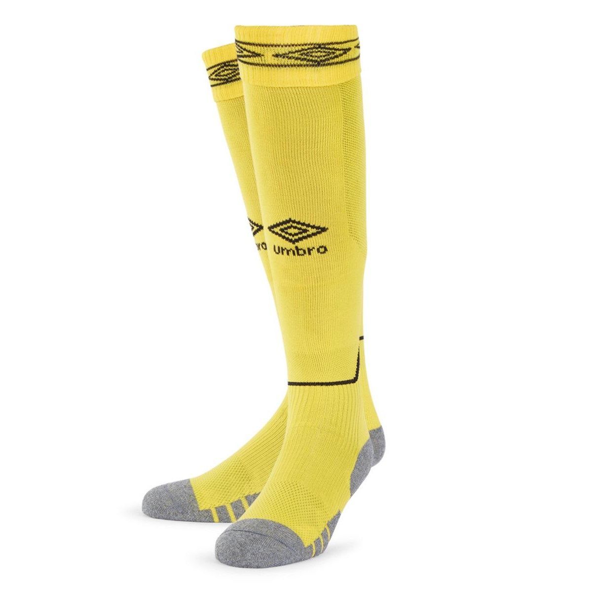 Gelbe Diamond Kniehohe Fußballsocken