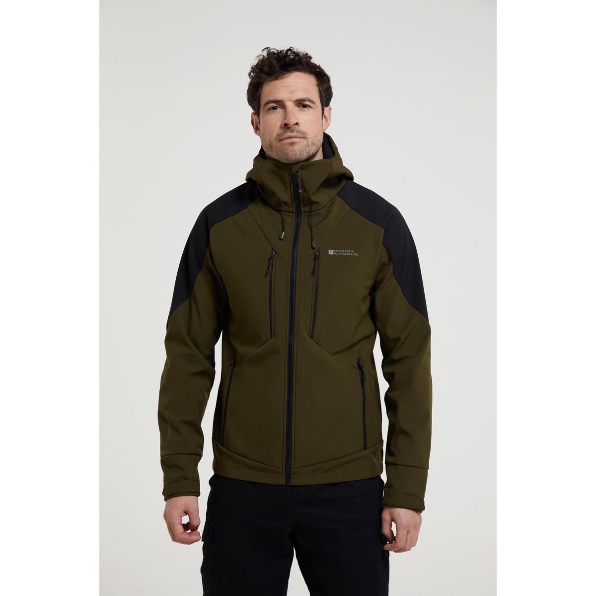 Mountain Warehouse - "Radius" Softshelljacke für Herren (Khakigrün)
