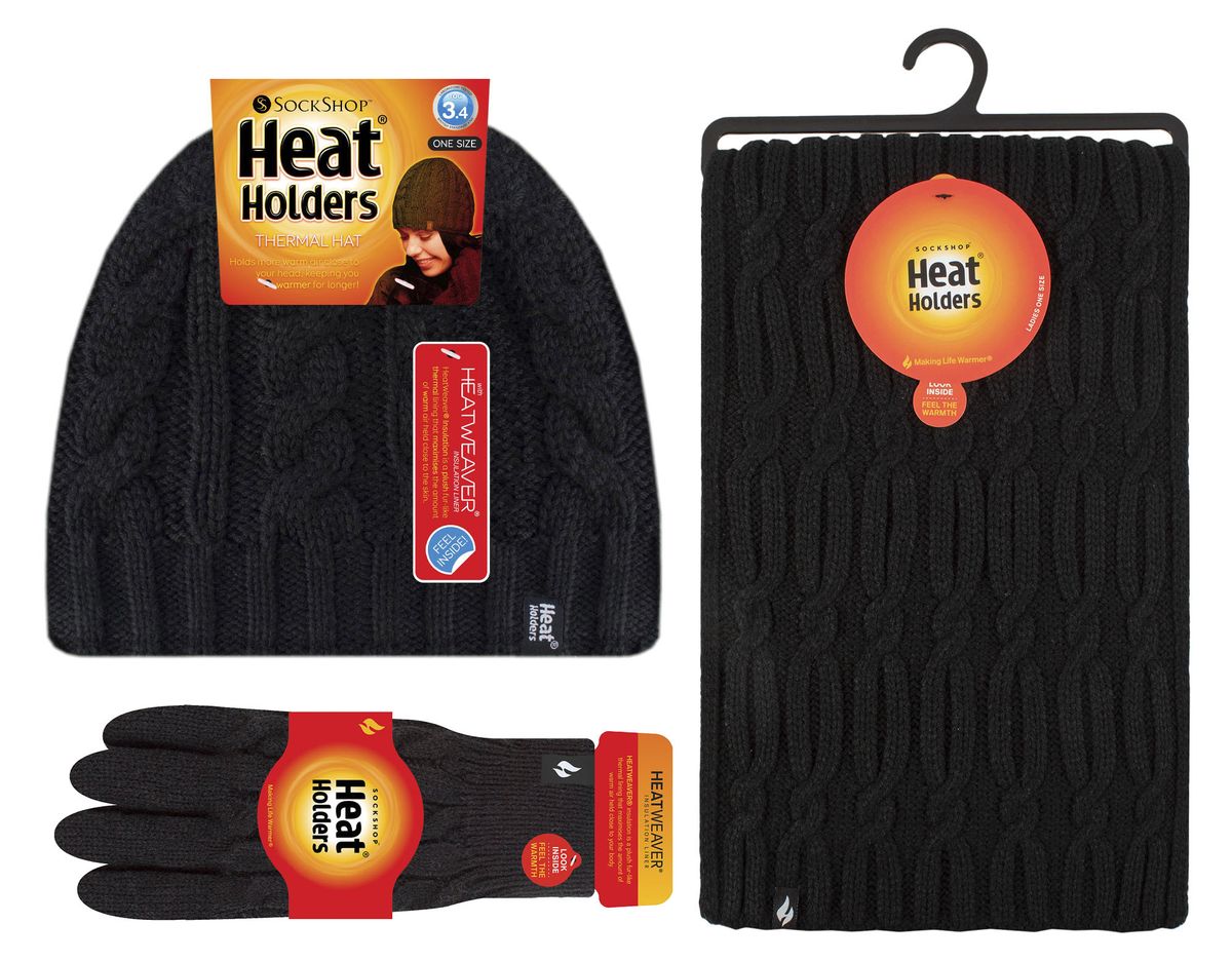 Zopfstrick Winter-Accessoires-Set