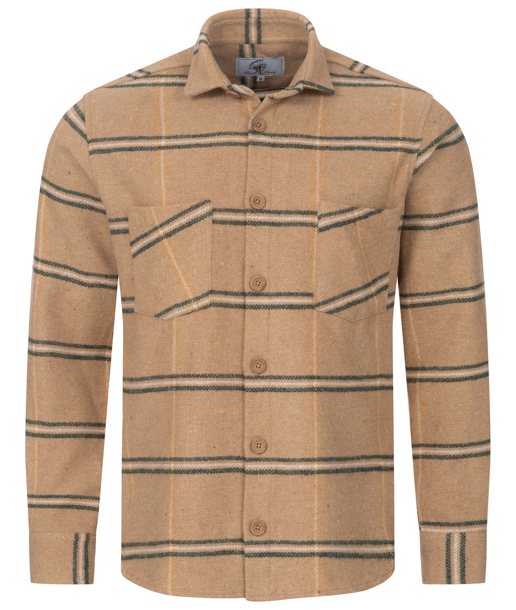 Lässige Flanellhemdjacke mit Karomuster