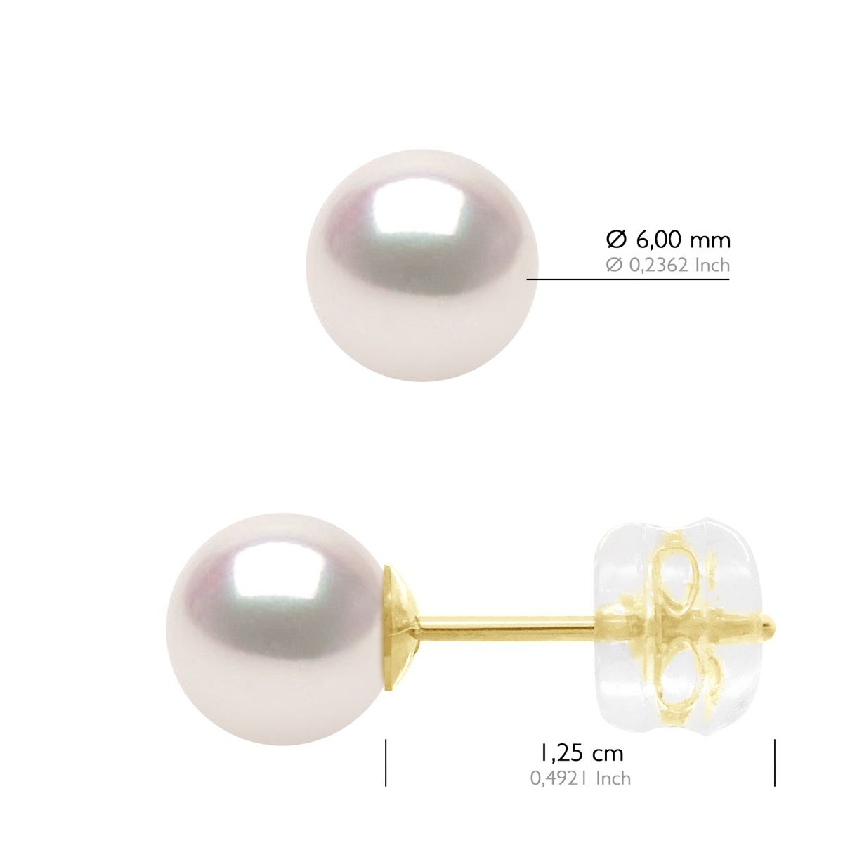 Klassische Akoya-Perlen-Ohrstecker
