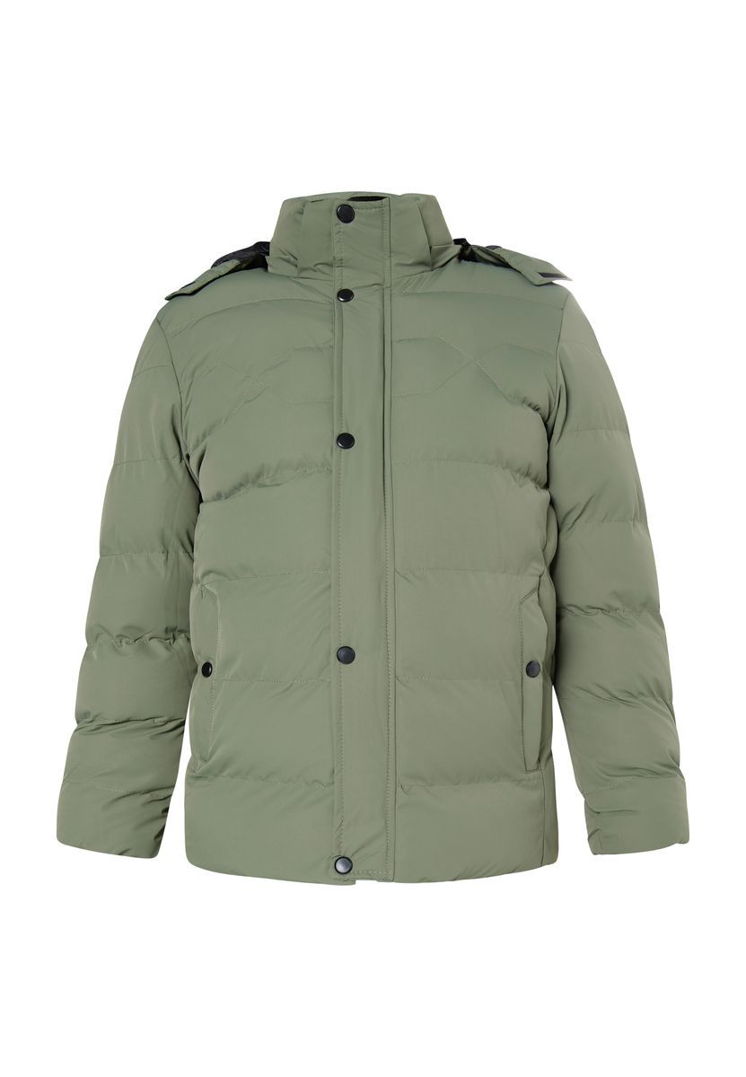 Wattierte Herren Steppjacke mit Kapuze