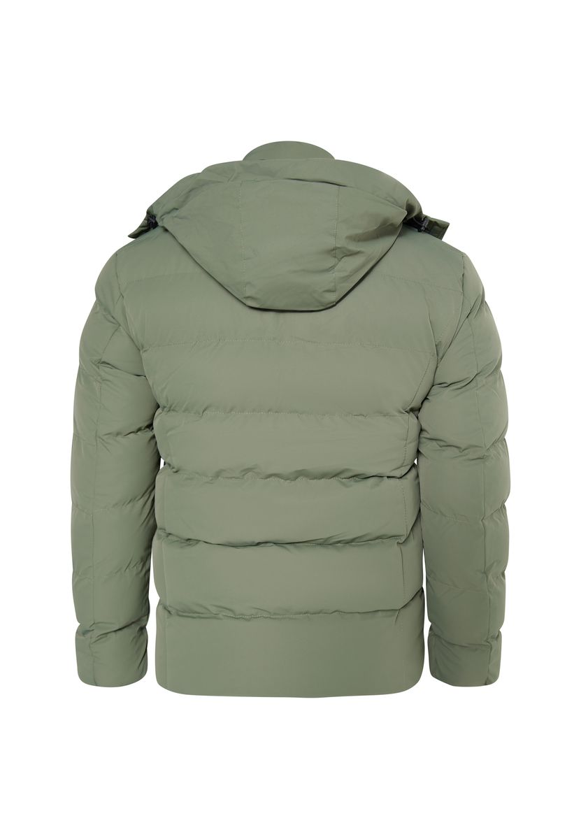 Minimalistische wattierte Steppjacke