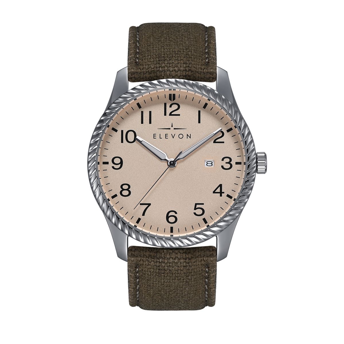 Fliegeruhr mit Canvas-Armband