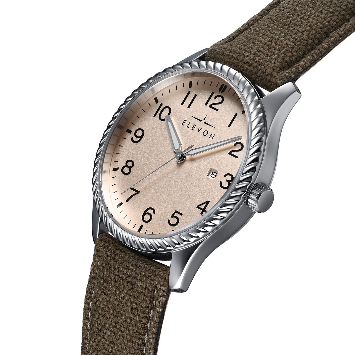Fliegeruhr mit Canvas-Armband
