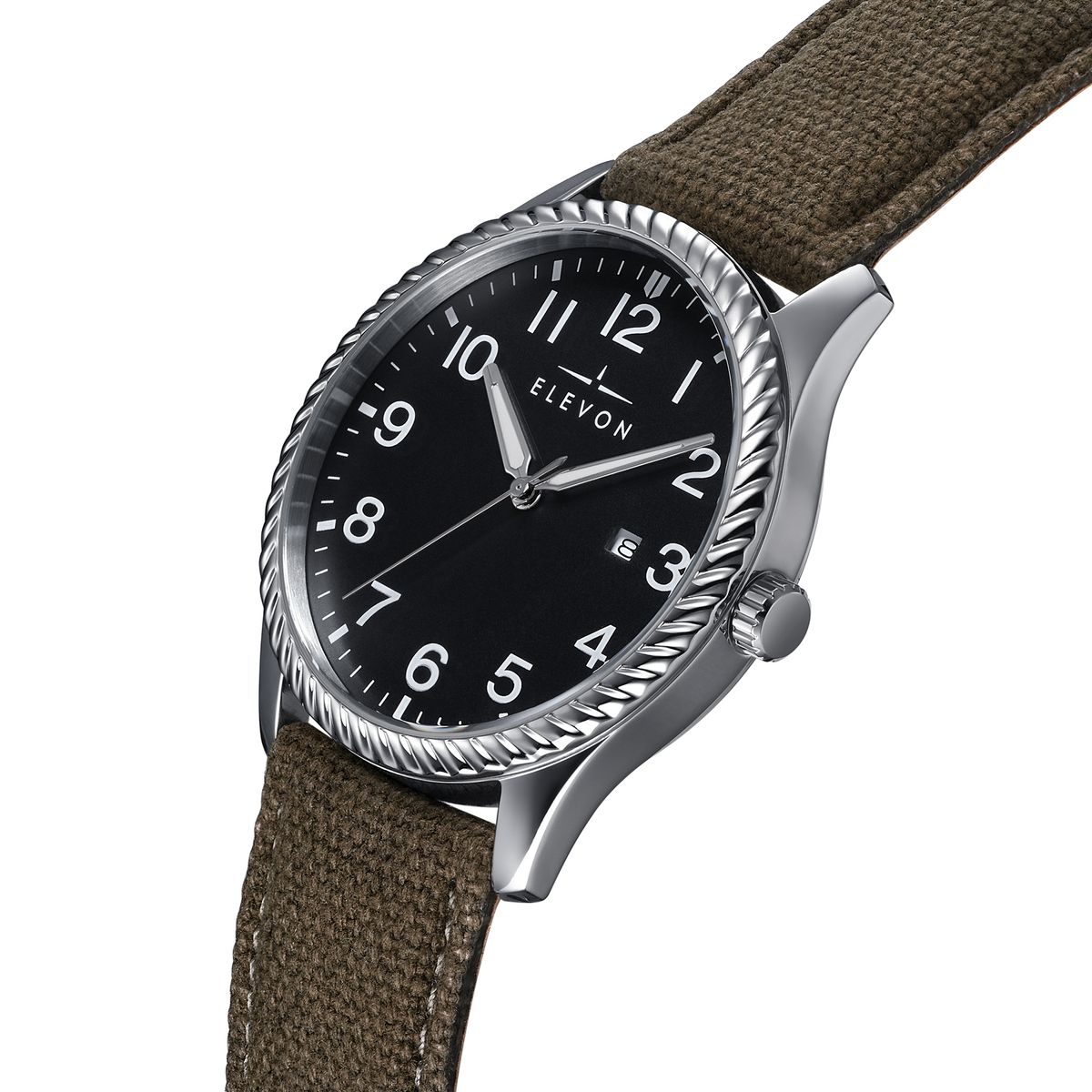 Fliegeruhr mit Canvas-Armband