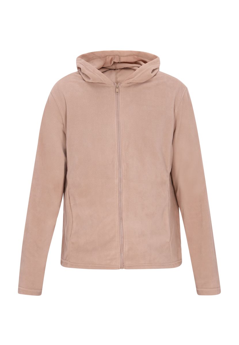 Lässige Fleecejacke mit durchgehendem Reißverschluss