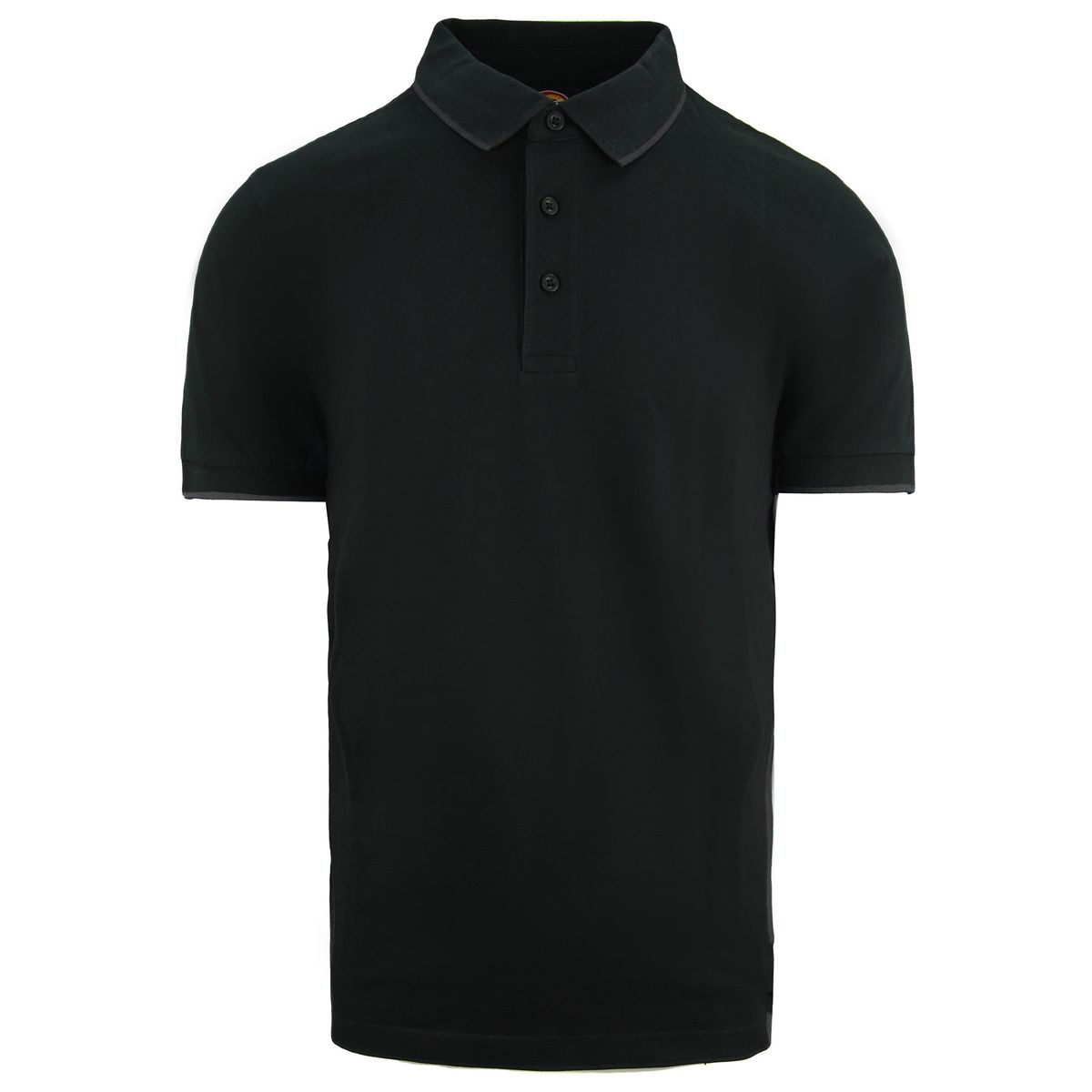 Herren Poloshirt mit Zweifarbiger Verzierung