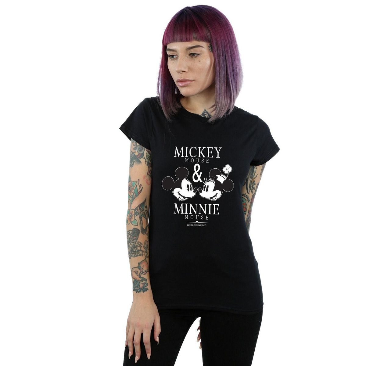 Grafik-T-Shirt mit Micky und Minnie