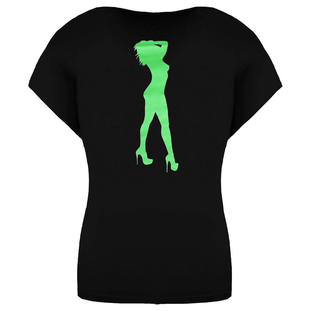 Grafik-T-Shirt mit V-Ausschnitt