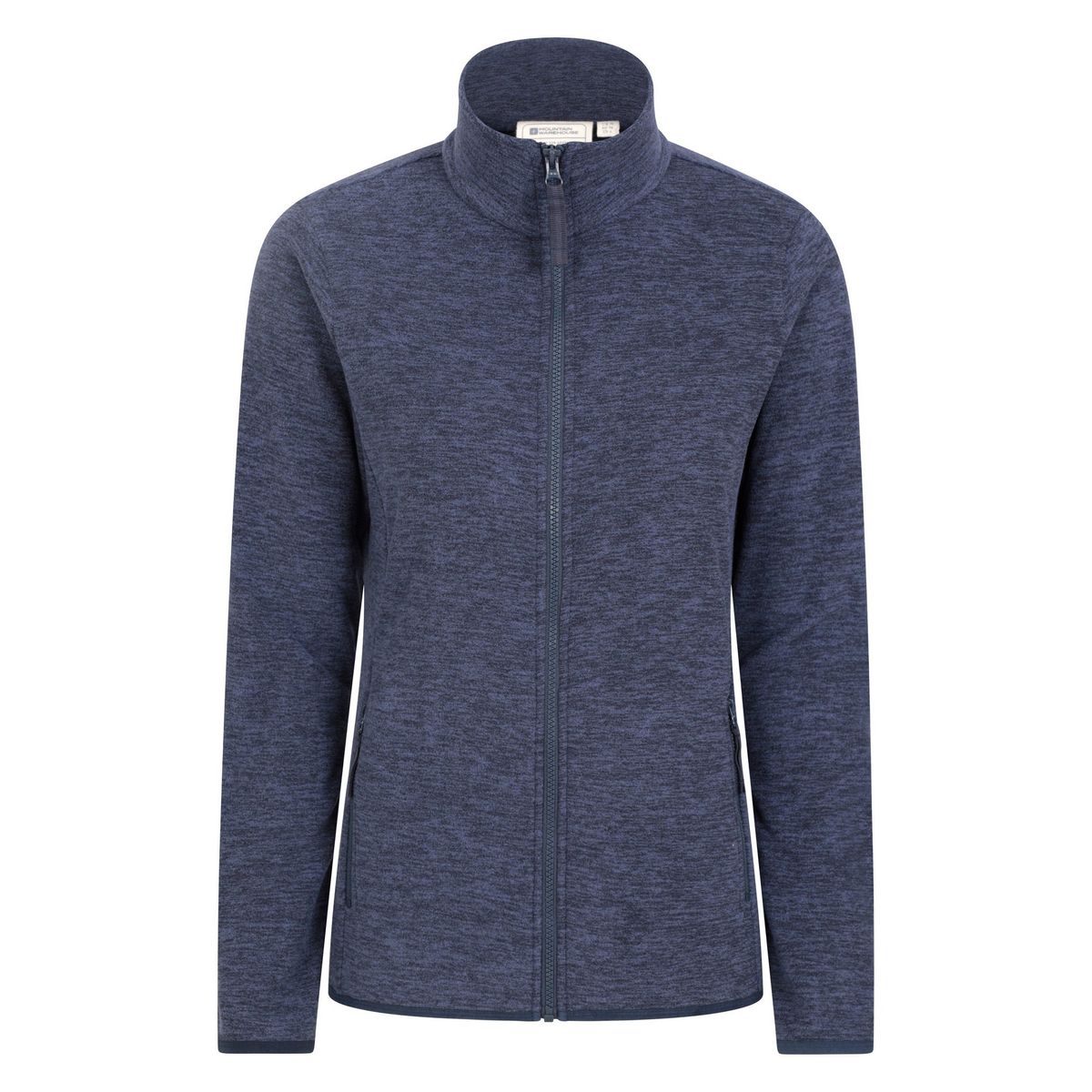 Mountain Warehouse Damen/Damen Snowdon II Melange Full Zip Fleece Jacke (Dunkelblau)