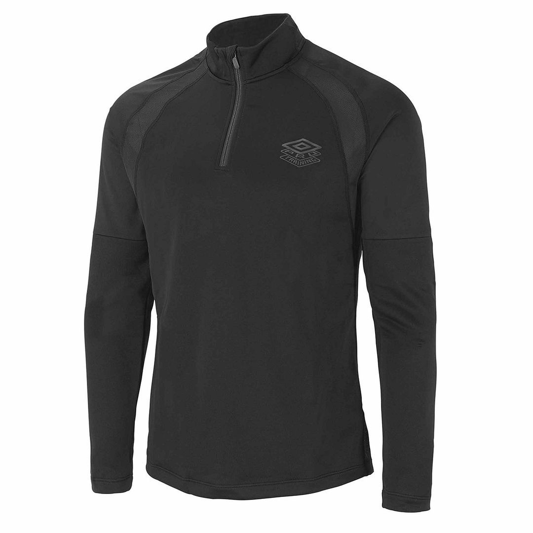 Schwarzes Langarm Trainingsshirt für Herren