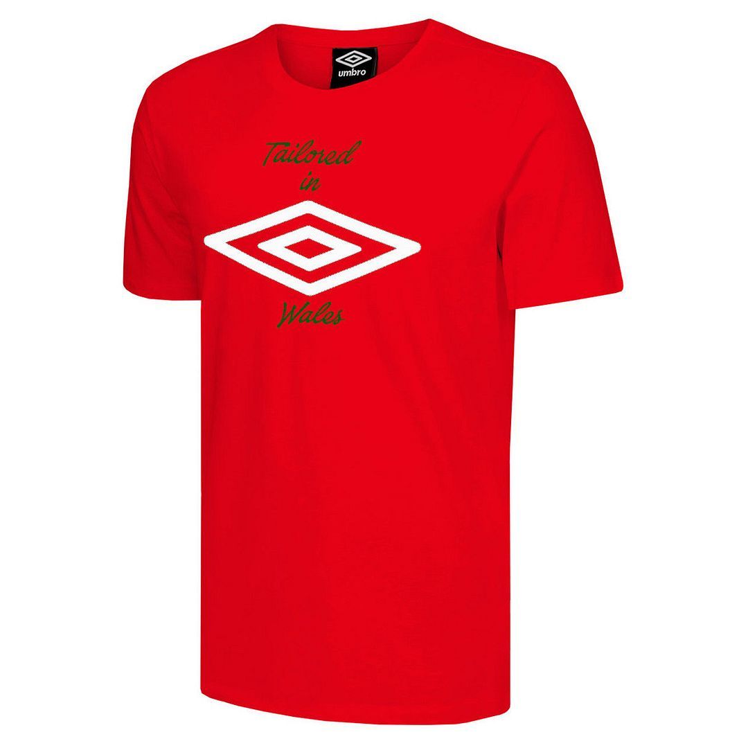 Herren rotes T-Shirt mit Grafikprint