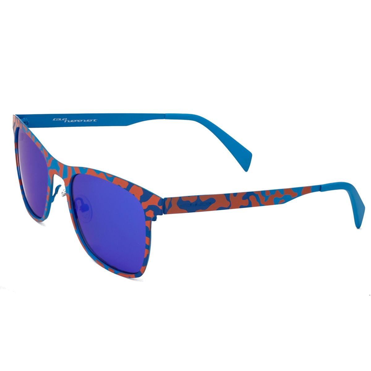 Sonnenbrille mit Metallrahmen im Camouflage-Muster