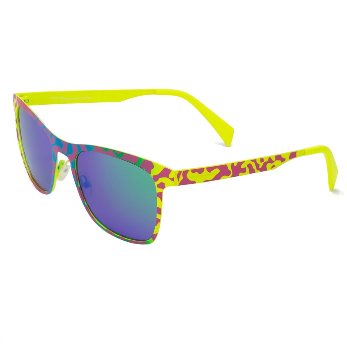 Sonnenbrille mit Metallrahmen im Camouflage-Muster