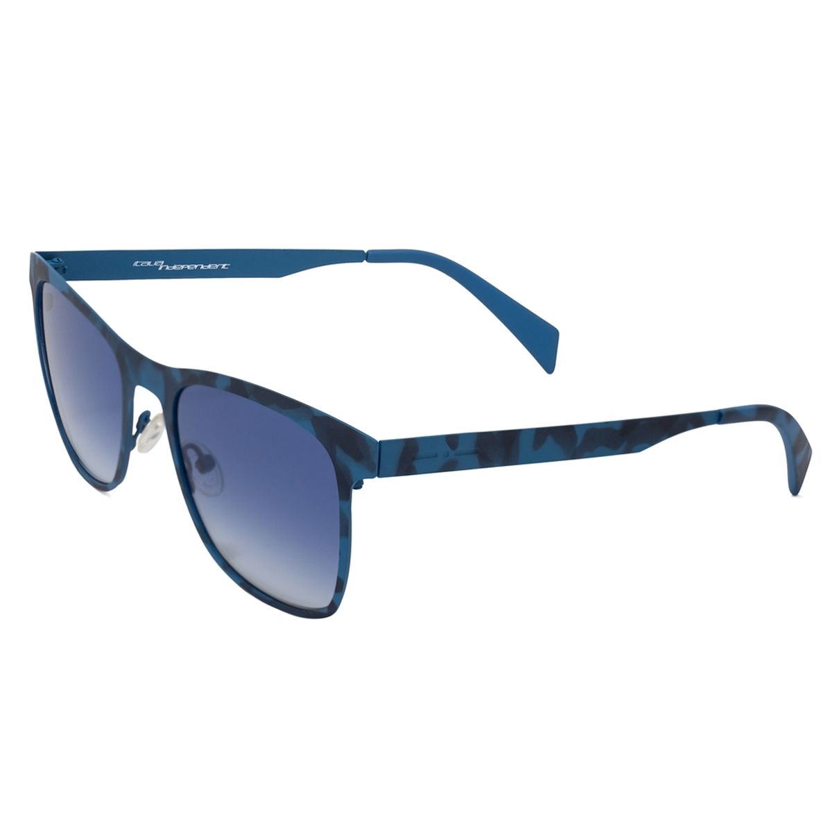 Sonnenbrille mit Metallrahmen im Camouflage-Muster