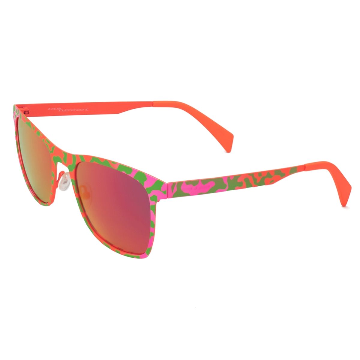 Sonnenbrille mit Metallrahmen im Camouflage-Muster