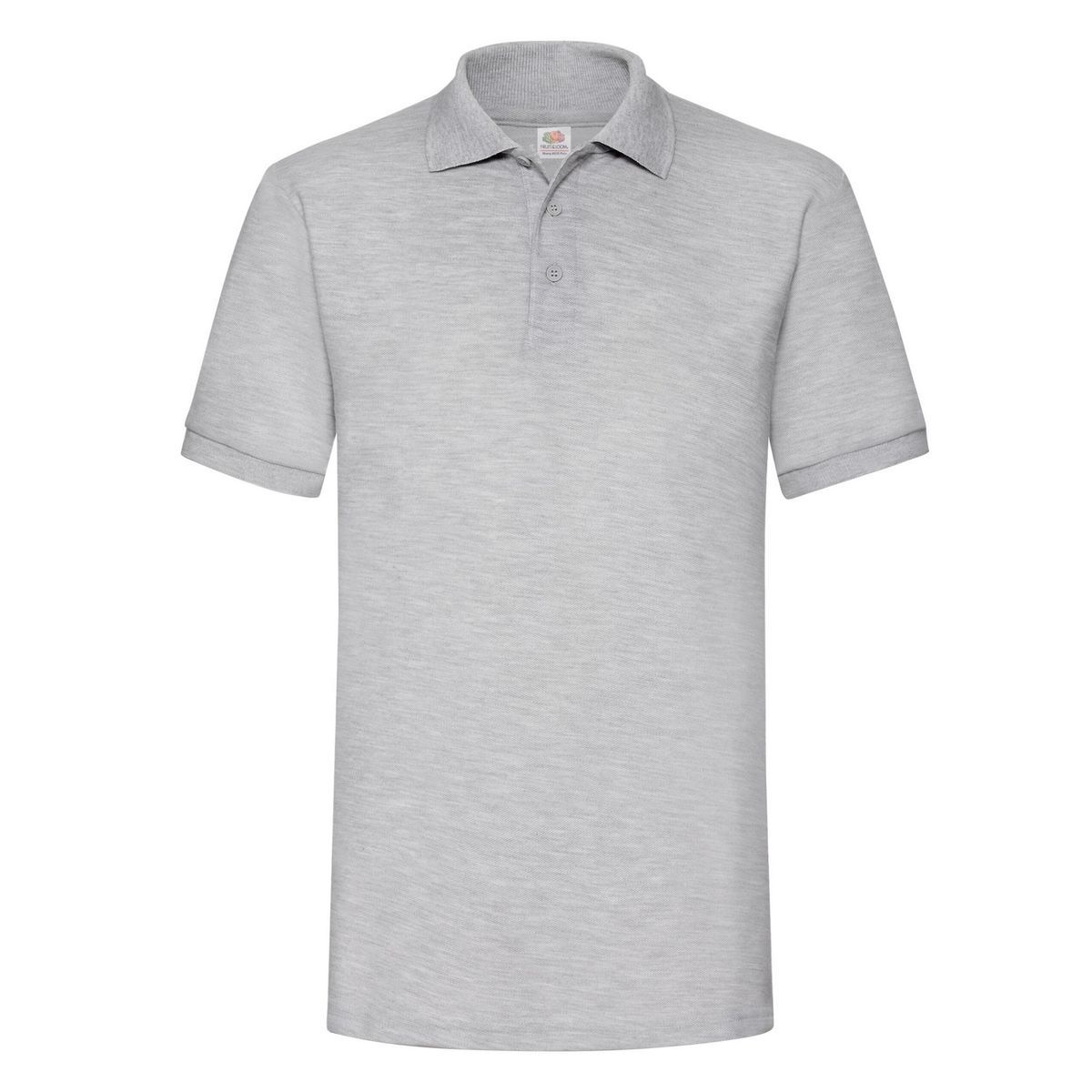 Herren Poloshirt Grau Meliert