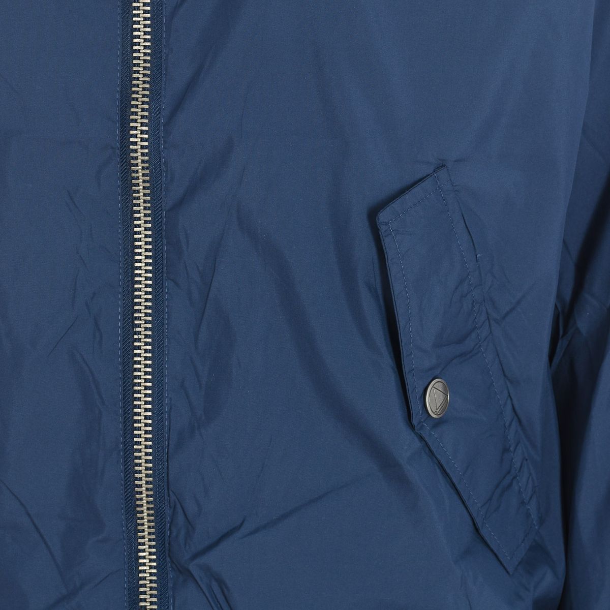 Baumwoll-Bomberjacke mit versteckter Kapuze
