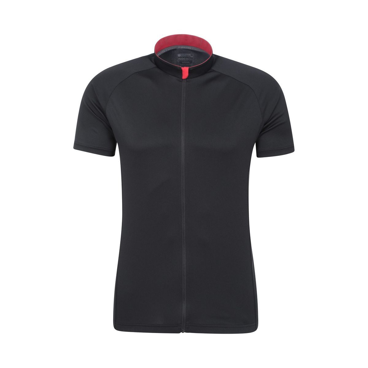 Mountain Warehouse - "Roubaix" Oberteil Durchgehender Reißverschluss für Herren - Radfahren (Pechschwarz)