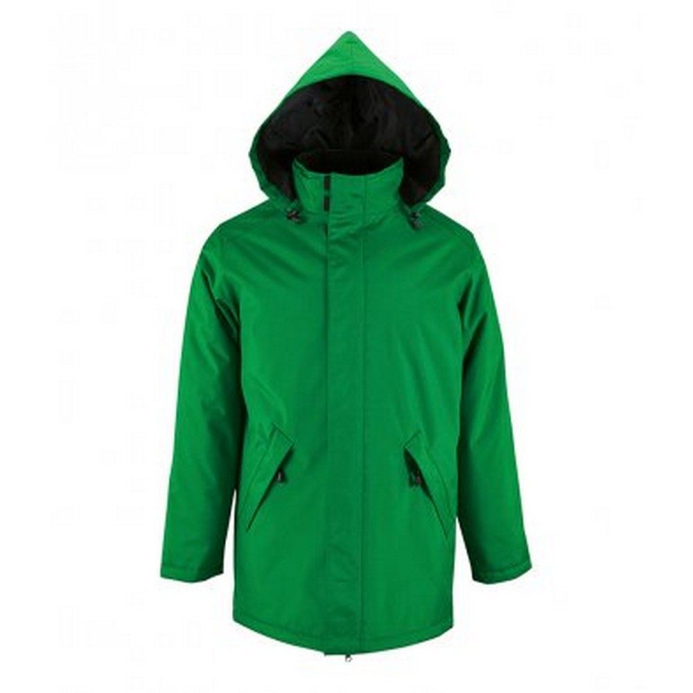 Wattierte Parkajacke mit Kapuze