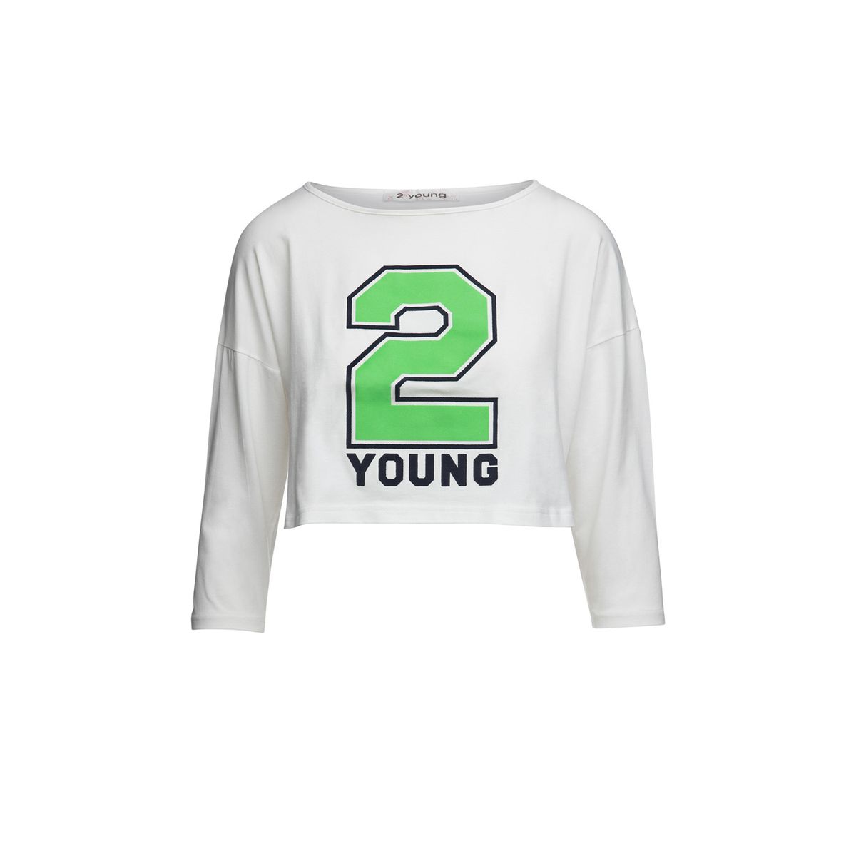 Sportliches Crop-Top mit Zahlenmuster
