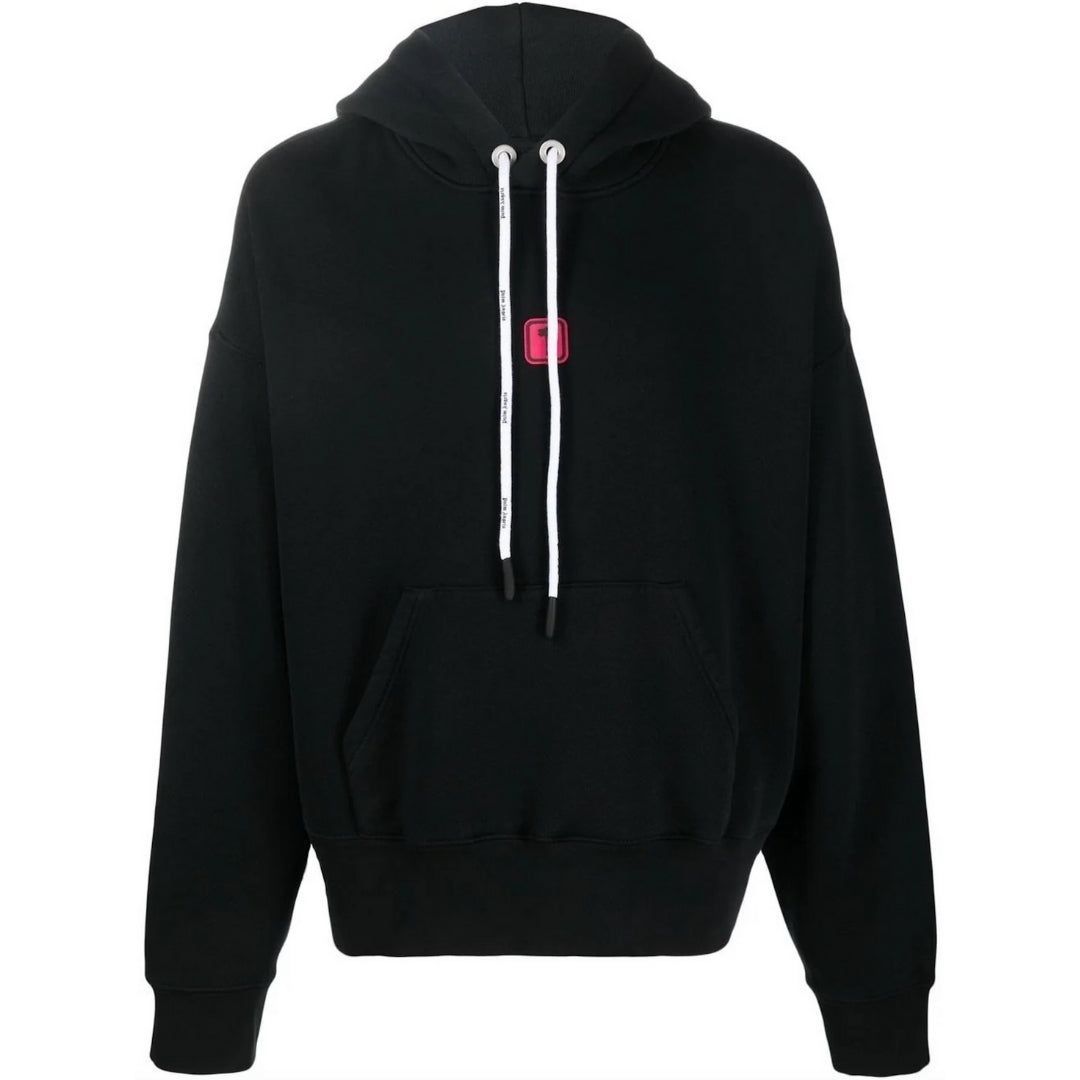 Hoodie mit auffälligem Logo und lockerer Passform