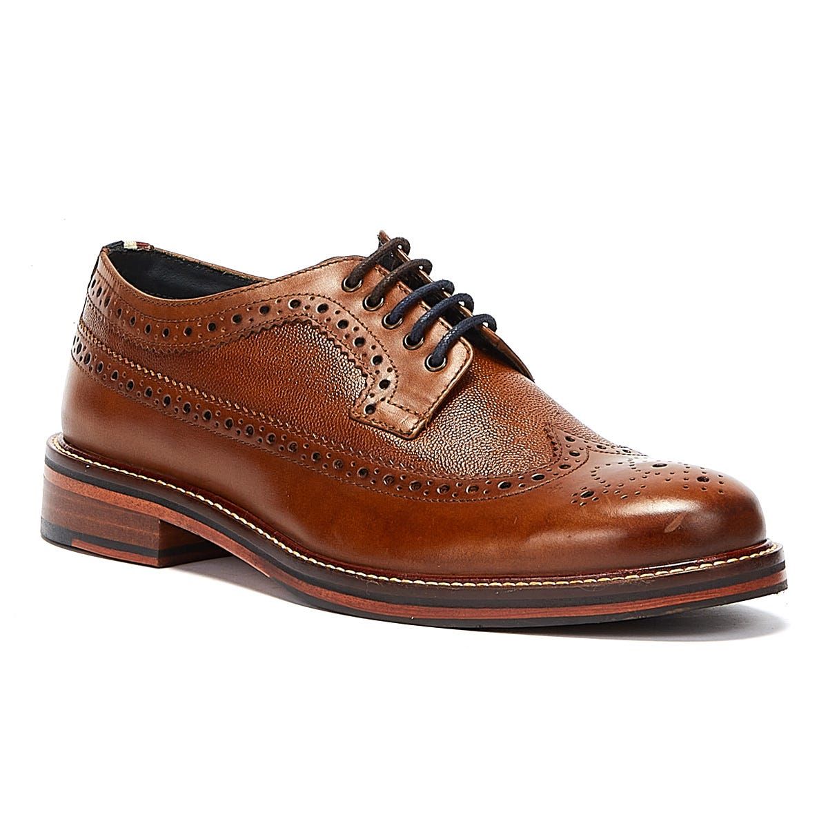 Klassische Wingtip Leder-Brogues