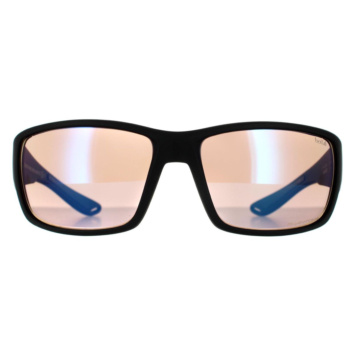 Schwarze gewickelte Sonnenbrille mit photochromatischer Linse