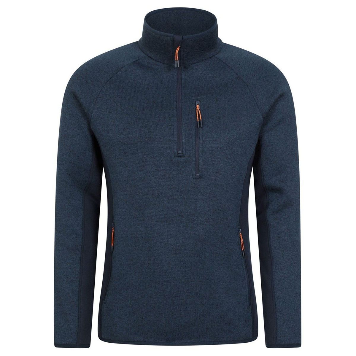 Herren Fleece-Pullover mit halbem Reißverschluss