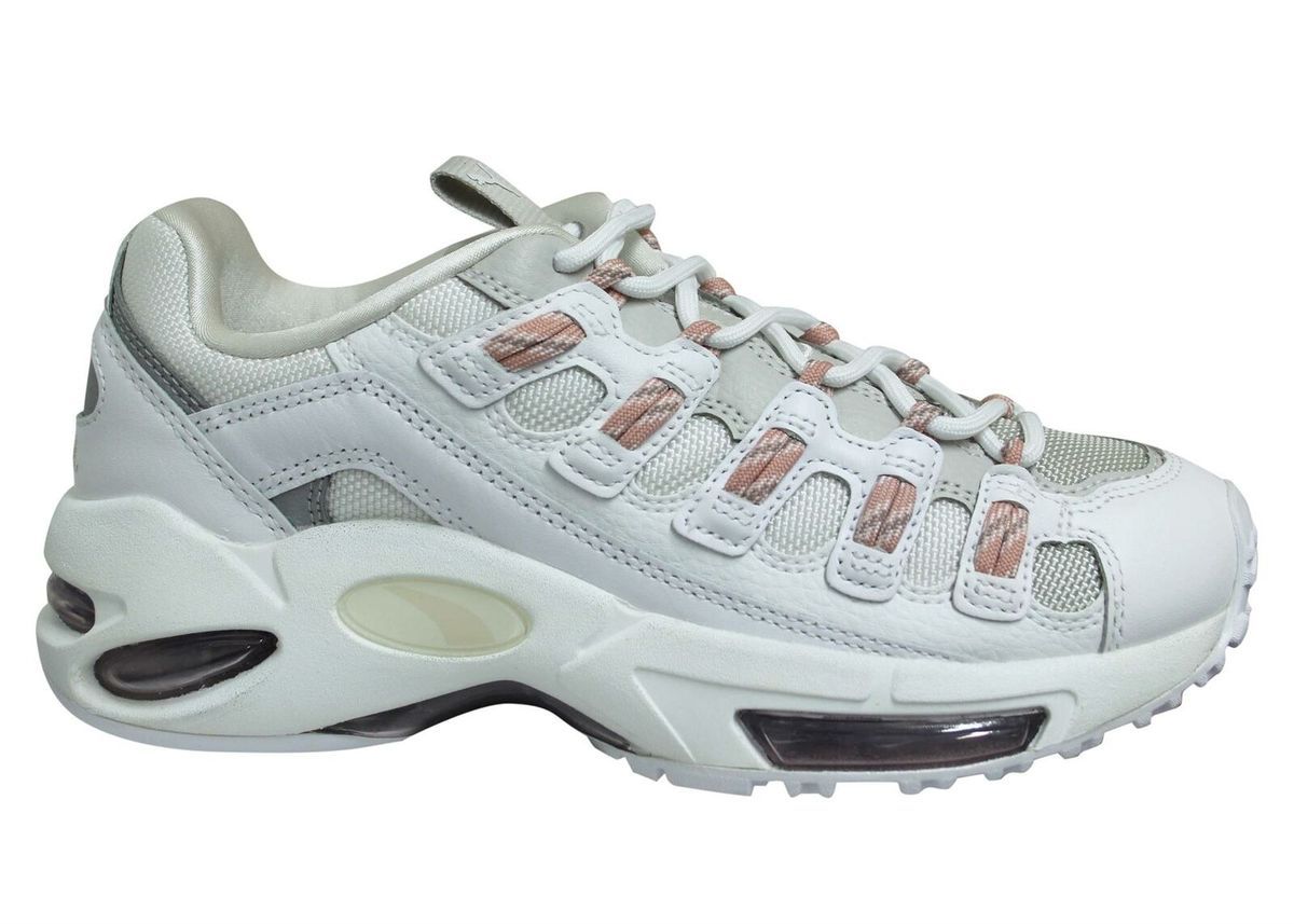 Weisser Klobiger Plateau Sneaker