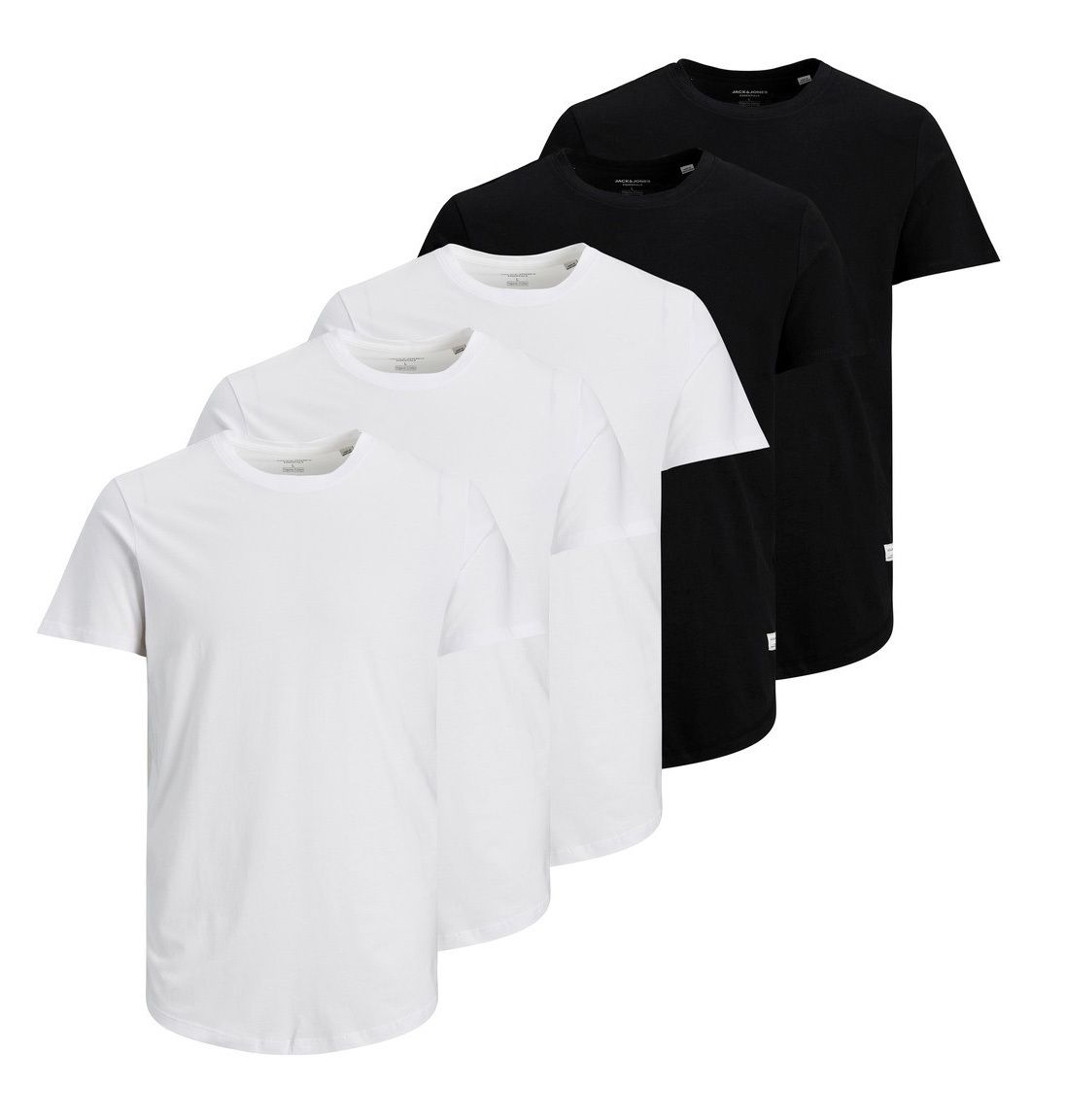 Essential Baumwoll T-Shirt Set mit Rundhalsausschnitt