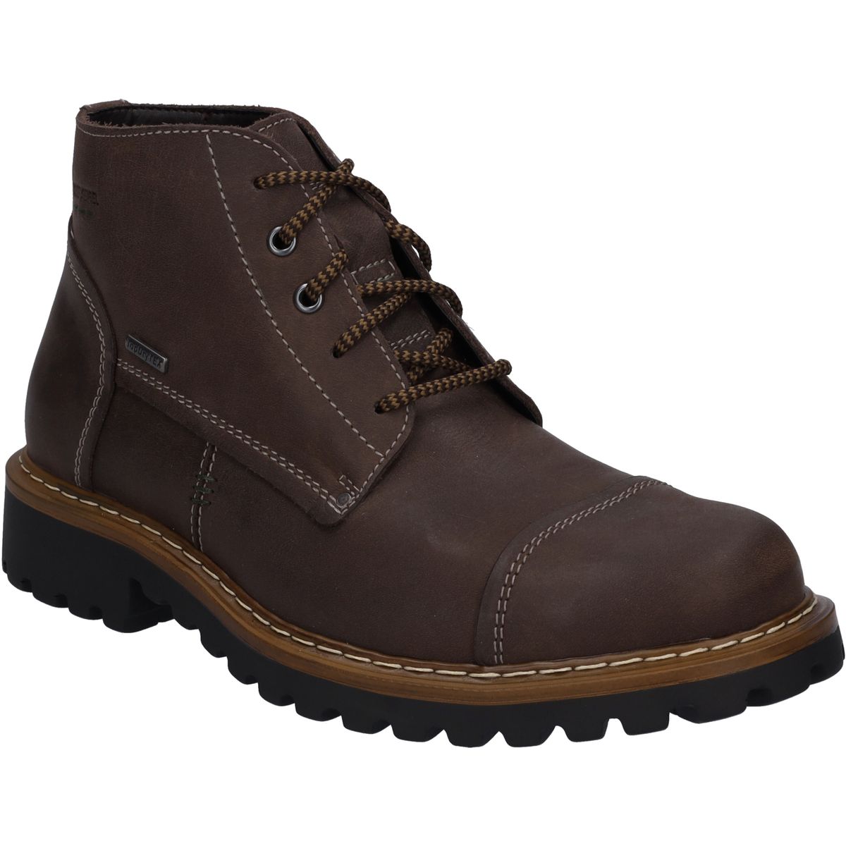 Herren-Stiefelette aus braunem Nubukleder