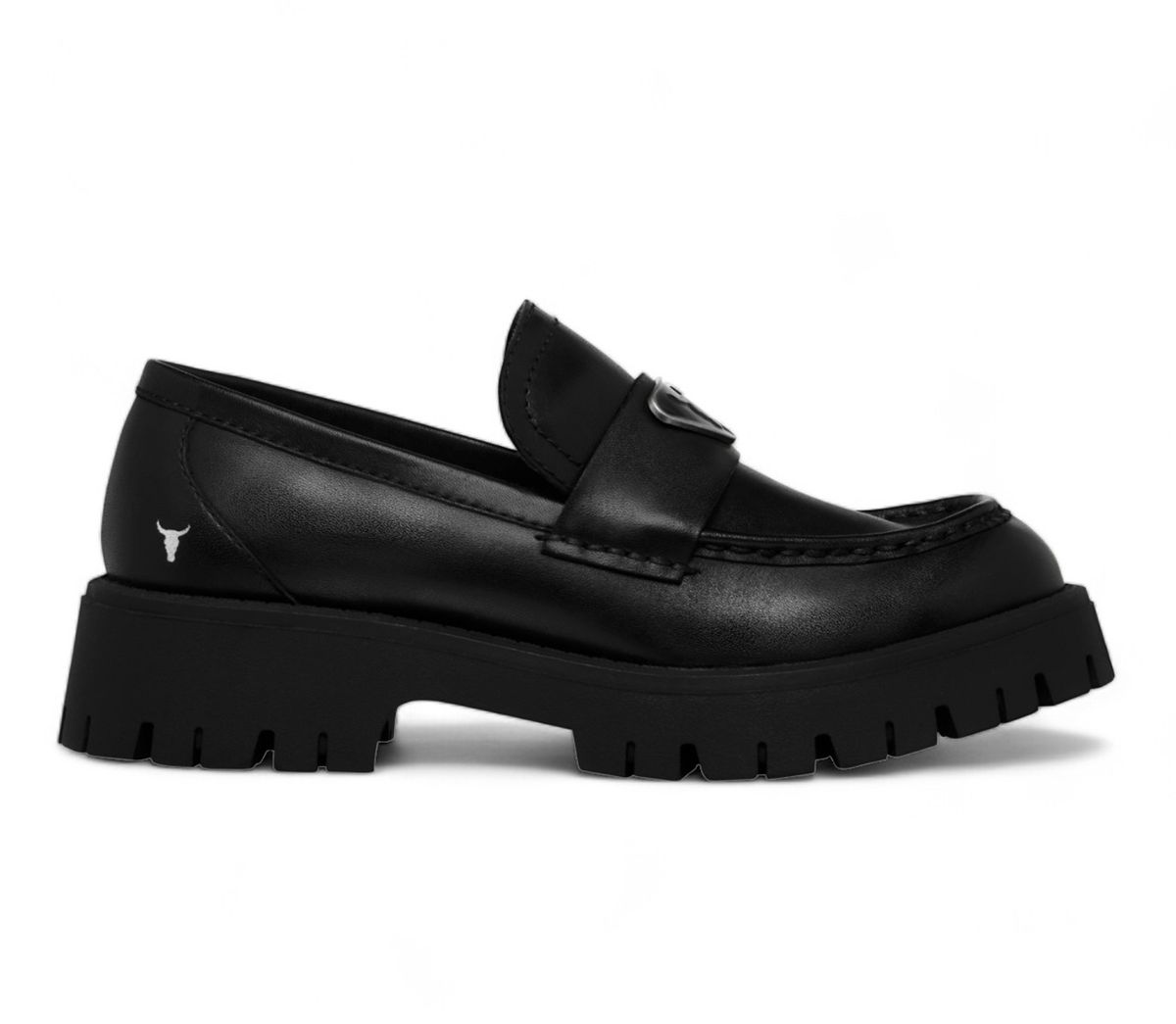 Klobige Penny Loafer mit Profilsohle