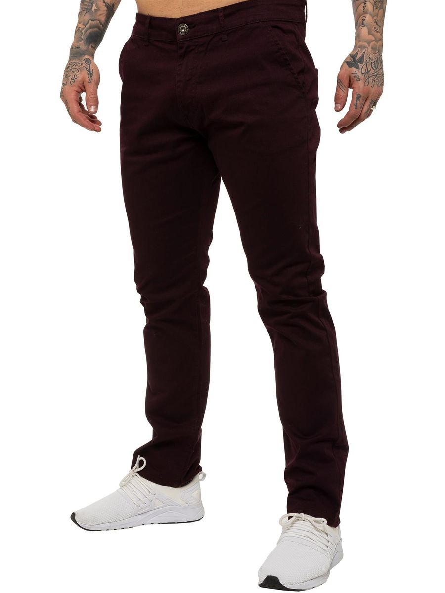 Herren Slim Fit Stretch Chino Hose