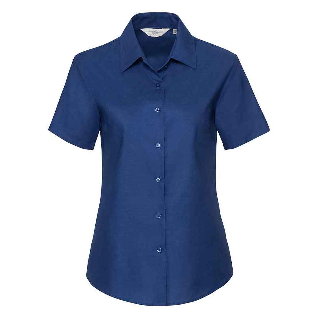 Russell Collection - Hemd für Damen kurzärmlig (Kräftiges Königsblau)
