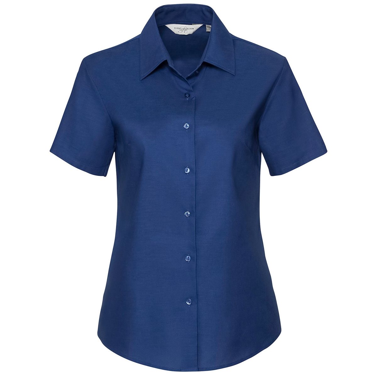 Russell Collection - Hemd für Damen kurzärmlig (Kräftiges Königsblau)