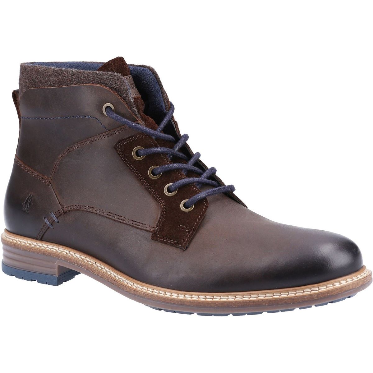 Hush Puppies Joel Leder Herrenstiefel Braun
