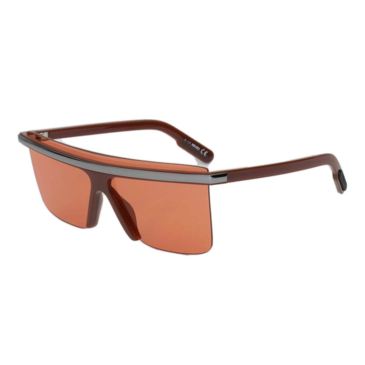 Schild Sonnenbrille mit silberfarbenem Rand