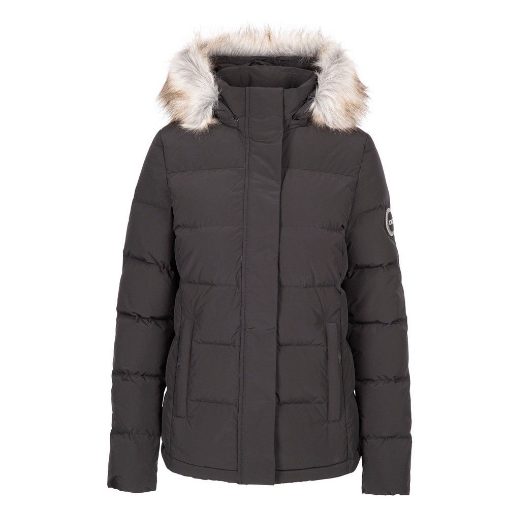 Trespass Womens/Ladies Composed DLX Down Jacket (Schwarz)