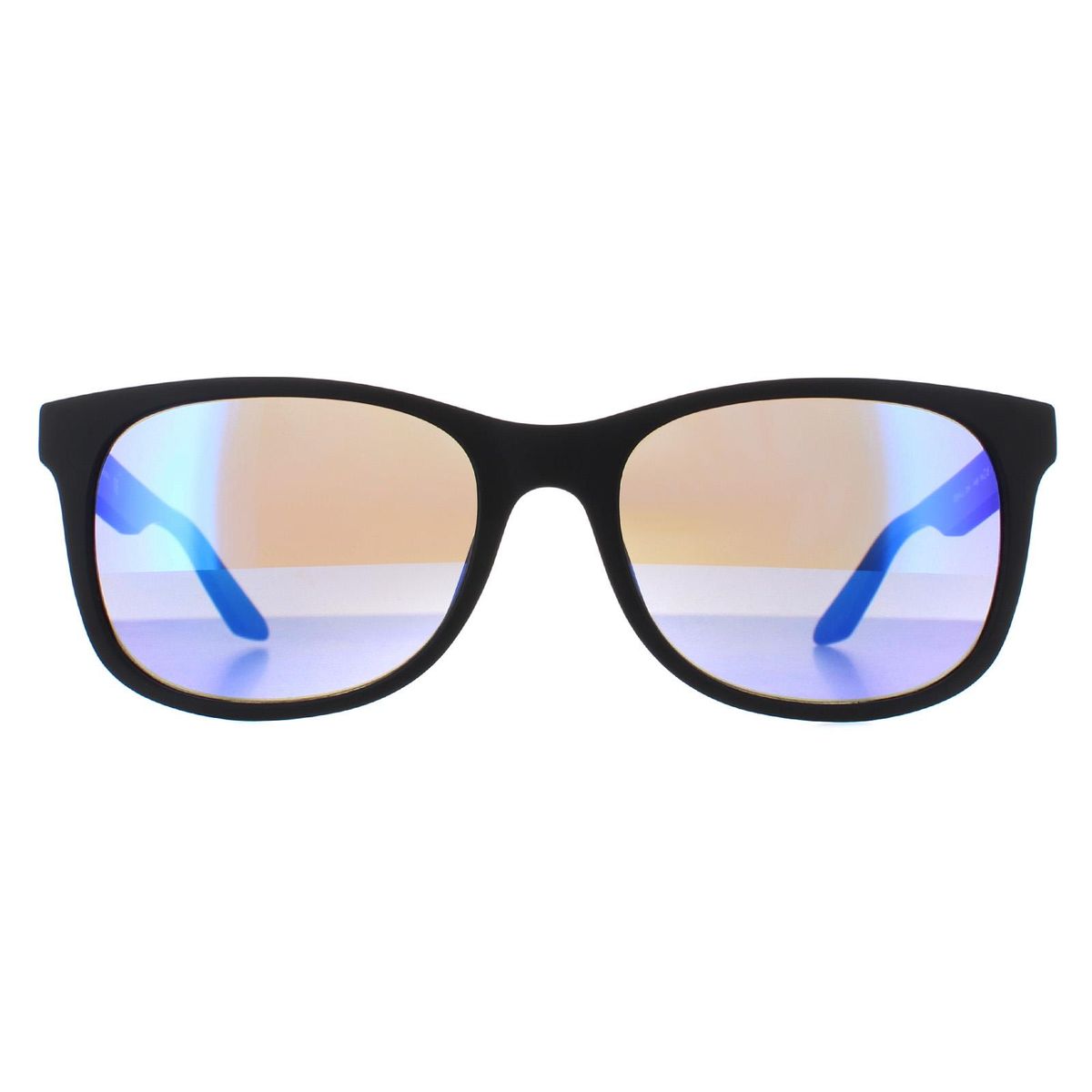 Matte schwarze rechteckige Sonnenbrille