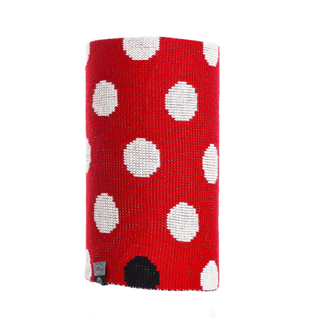 Roter Halswärmer mit Polka Dots