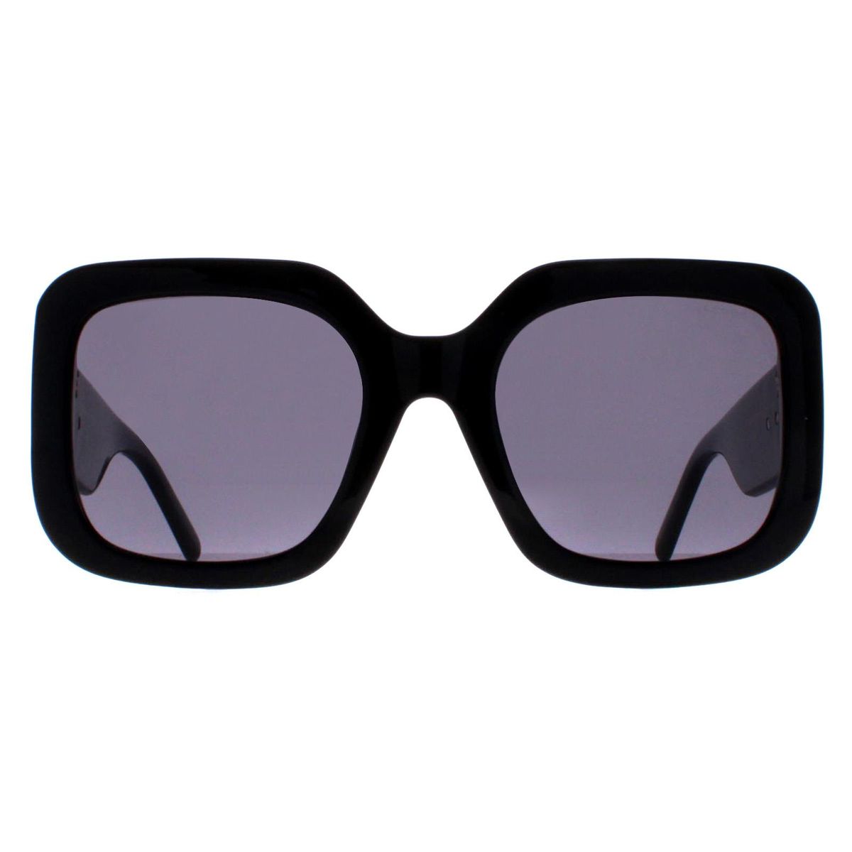 Klassische rechteckige Sonnenbrille in Schwarz