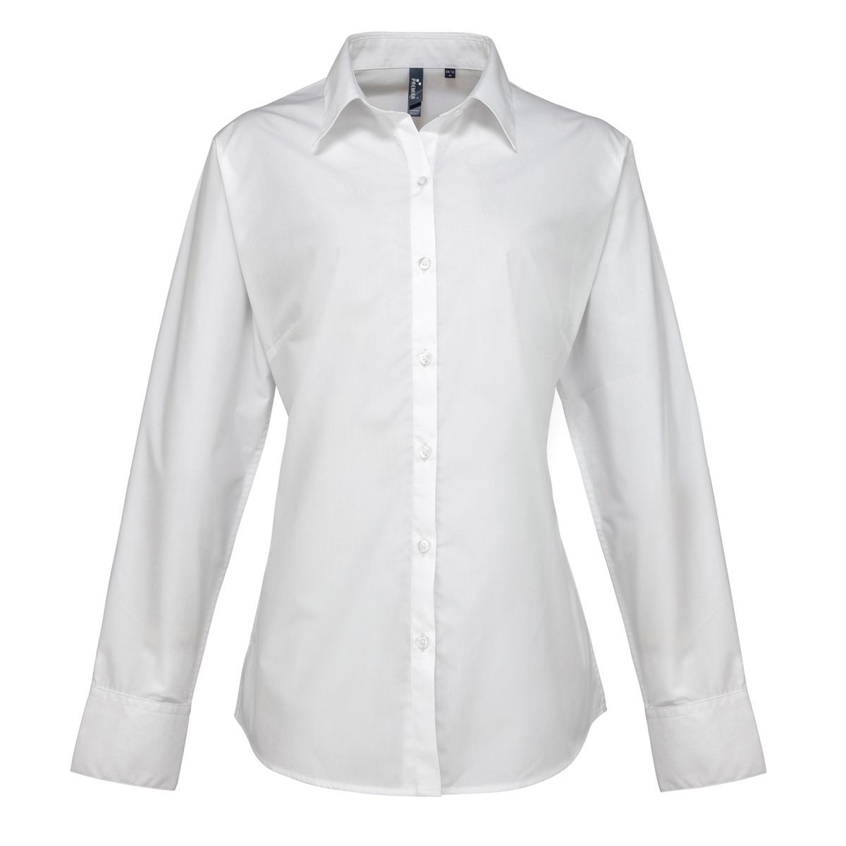 Damen Langarm Popeline Bluse