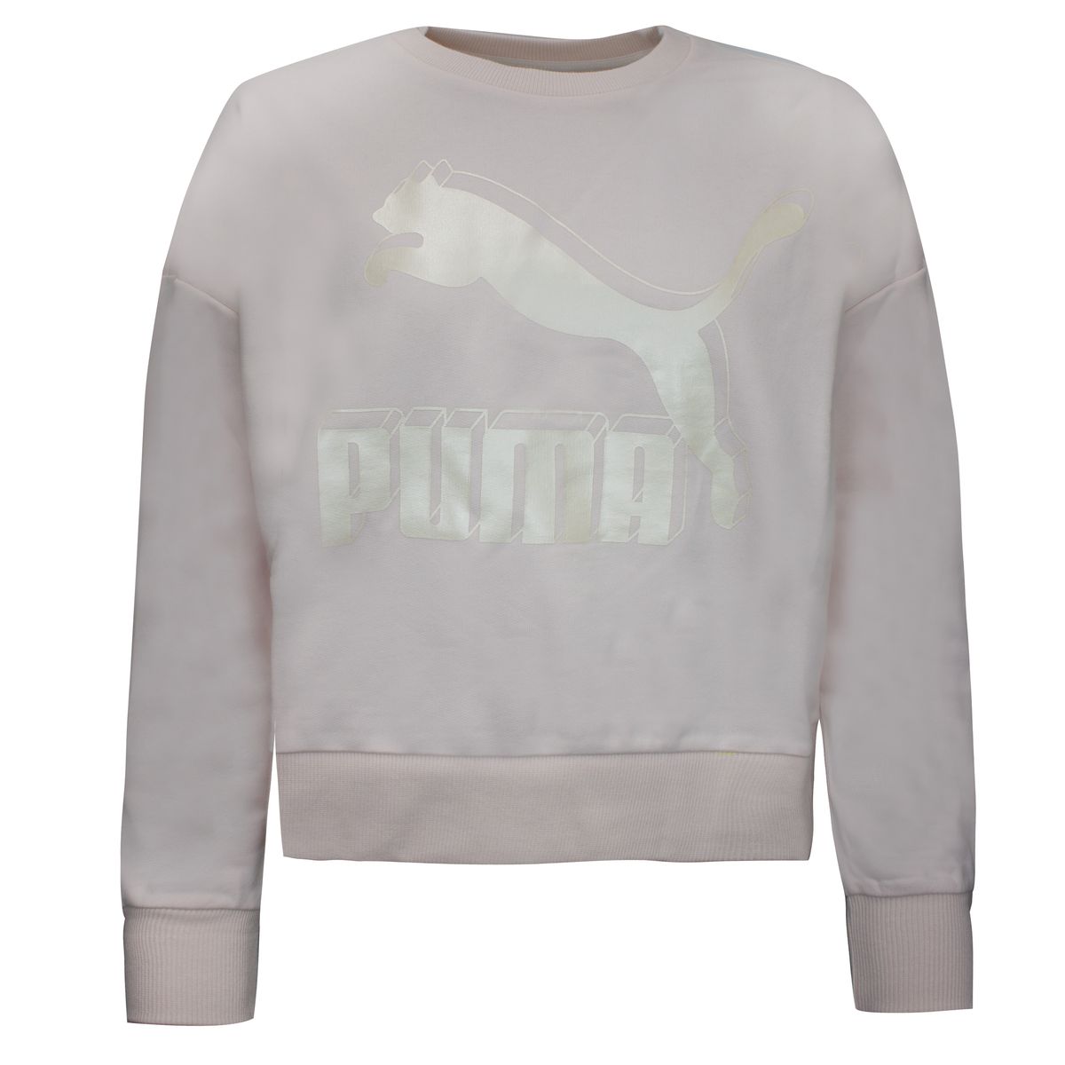 Metallic Logo Rundhals-Sweatshirt