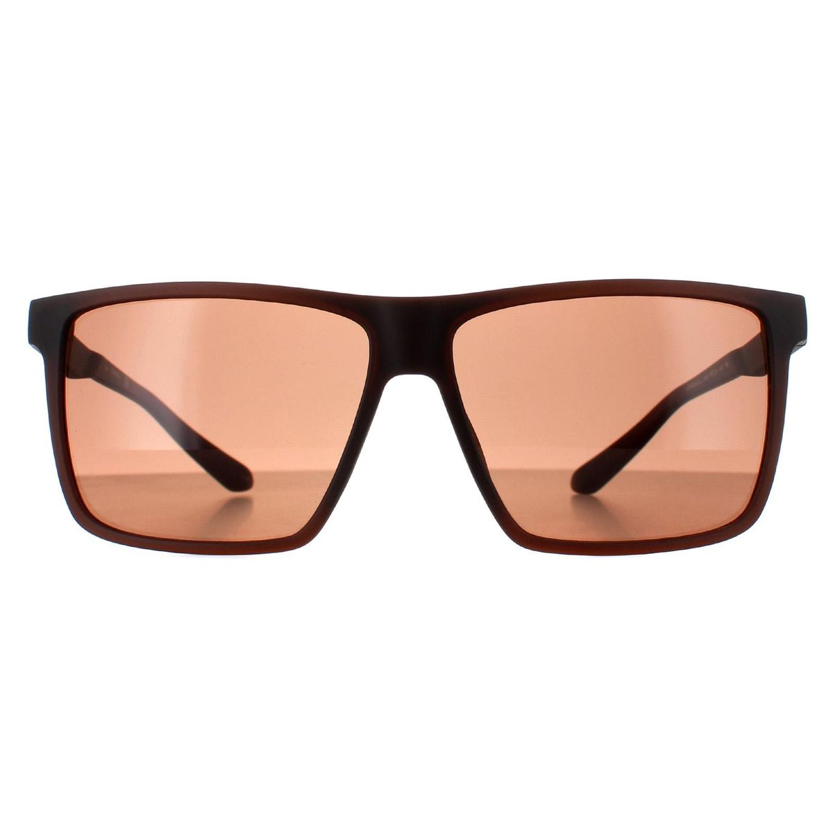 Herren Rechteck Sonnenbrille braune Gläser